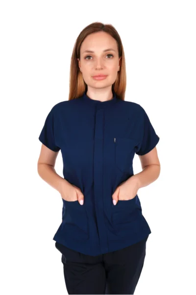 Hakim Yaka Denim Mavi Takım