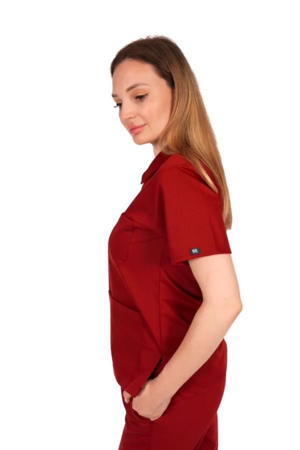 Polo Yaka Bordo Takım - Görsel 3
