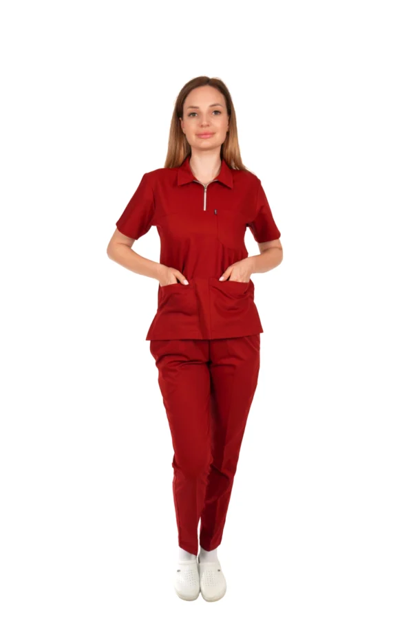 Polo Yaka Bordo Takım - Görsel 2
