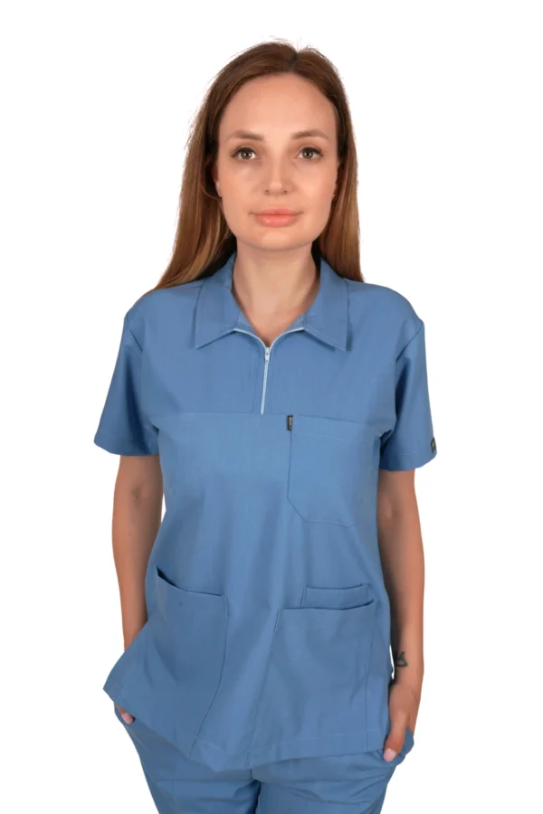 Polo Yaka Mavi Takım