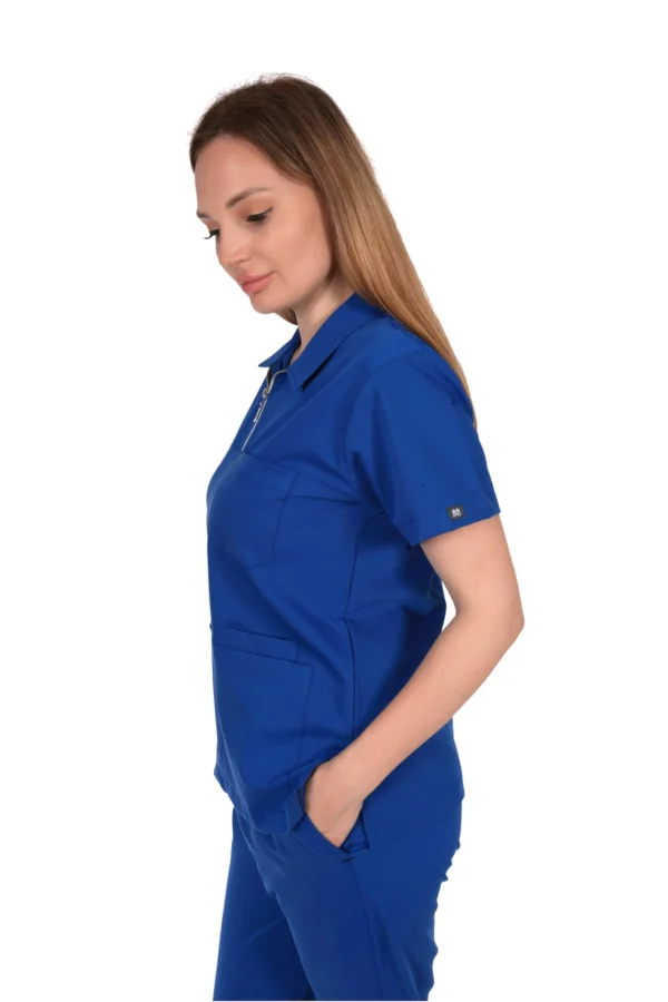 Polo Yaka Saks Mavisi Takım - Görsel 4