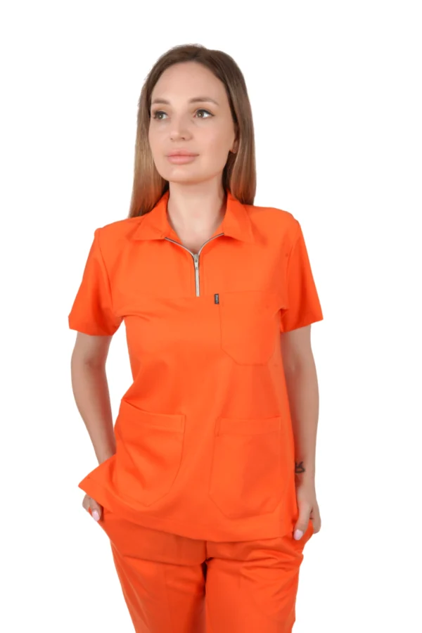 Polo Yaka Turuncu Takım