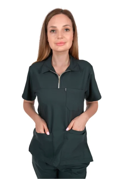 Polo Neck Emerald Suit