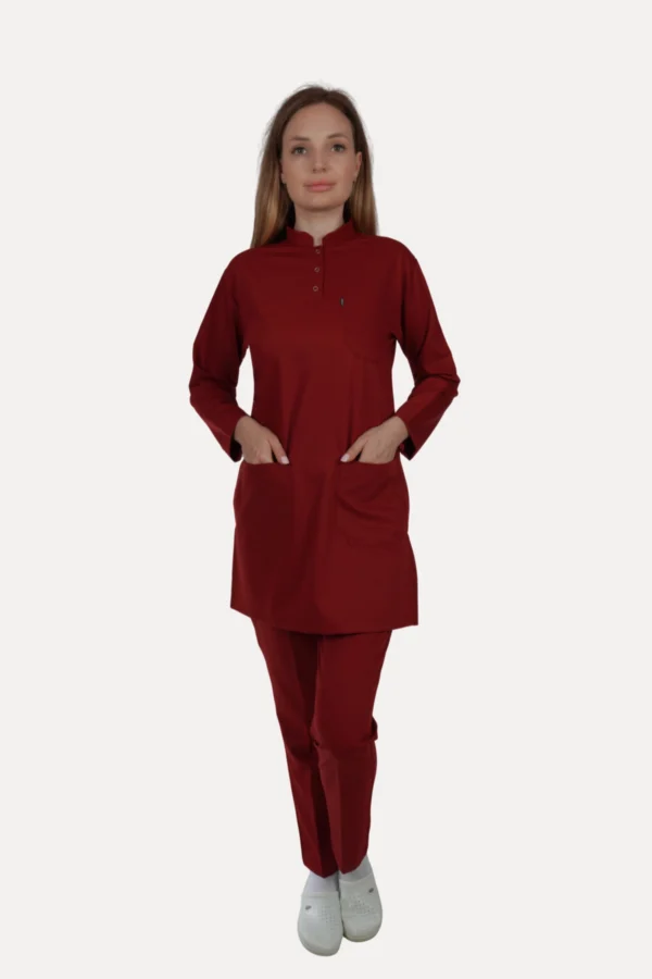 Tesettür Bordo Takım - Görsel 2
